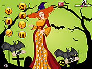 Флеш игра онлайн Halloween День одеваются